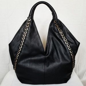 Oversized Black Bucket Bag
